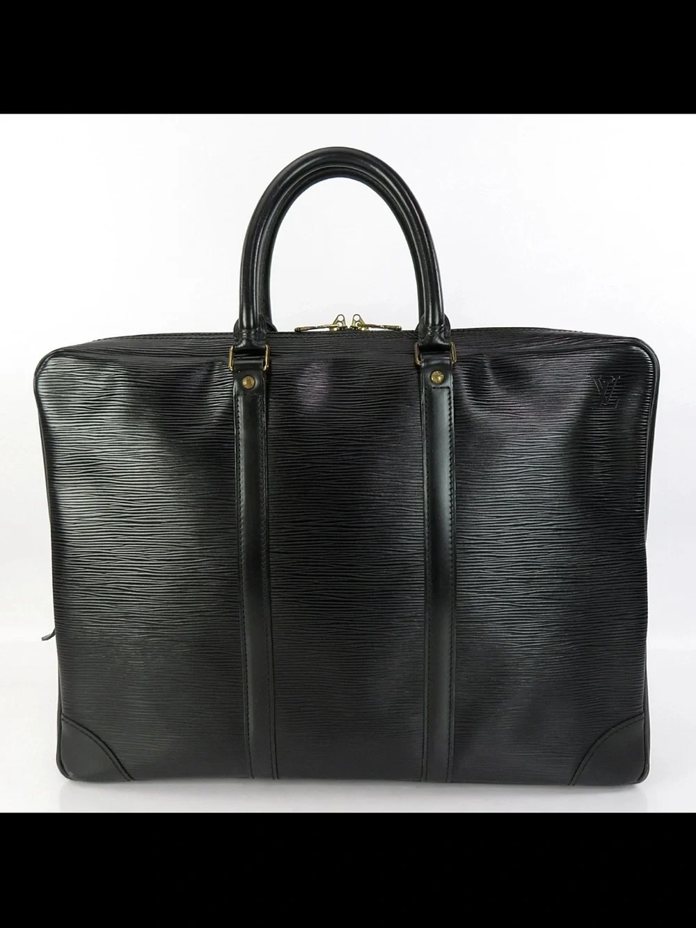 Louis Vuitton Black Epi Leather Top-Handle Briefcase